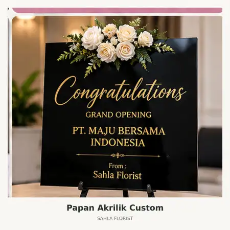 Papan Bunga Akrilik Kepulauan Yapen